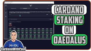 How To Stake ADA Cardano on The Daedalus Wallet  Step by Step [upl. by Ttirb232]