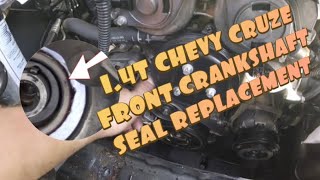 How To Chevy Cruze Front Crankshaft Seal [upl. by Aissela]