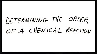 Determining the Order of a Reaction [upl. by Tema]