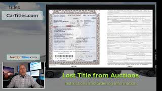 Replacing lost titles from auto auctions [upl. by Lekkim]