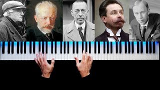 TOP 5 MOST FAMOUS RUSSIAN PIANO PIECES [upl. by Areehs69]