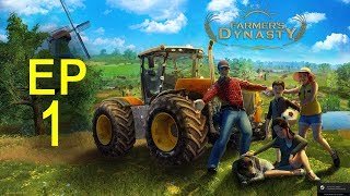 Lets Play Farmers Dynasty Ep 1 rebuilding Grandpas Farm [upl. by Nagram675]