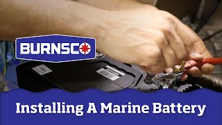 How To Install a Marine Battery in Your Boat [upl. by Maddie311]