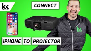 How To Connect An iPhone to Projector [upl. by Ennaerb]