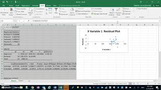 Creating a Residual Plot in Excel [upl. by Dnalro723]