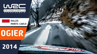 OGIER onboard Rallye MonteCarlo 2014 VW Polo R WRC Stage 4 Slippy Ice and Snow quotLa Glacequot [upl. by Stephannie]