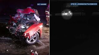 SHOCKING Video shows moments before deadly wrongway freeway crash in Riverside  ABC7 [upl. by Seravart]