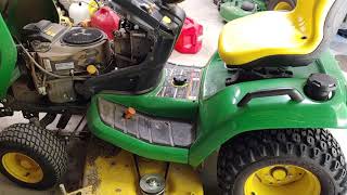 JOHN DEERE X590 100hr Review and Maintenance [upl. by Aliuqehs]