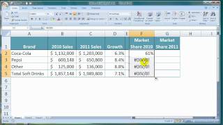 How To Calculate Market Share in Excel [upl. by Jamnes]