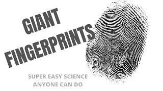 How To Make Giant Fingerprints Easy Science Experiment [upl. by Hnahk]