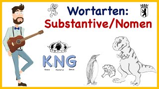 Wortarten Substantive  Nomen  kurz amp knackig  Deutsch [upl. by Sanson]