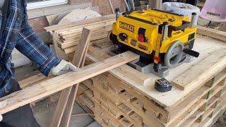 DeWalt DW735 Planer in Action [upl. by Anawat]