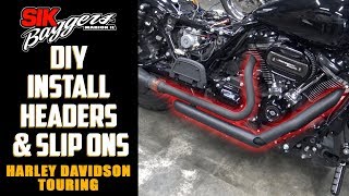 Install Headers amp Slip Ons Harley Davidson Touring [upl. by Chalmers]