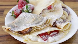 How to Make Crepes  French Crepe Recipe [upl. by Beaudoin303]