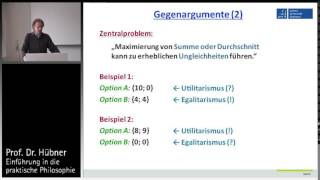 Praktische Philosophie 11b Teleologie  Probleme des Utilitarismus Bentham [upl. by Yeldah]