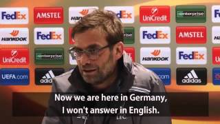 Klopp refuses to speak English in Germany [upl. by Hoeve814]