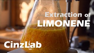 Extraction of LIMONENE Orange Essential Oil  CinzLab Chem PROJECT [upl. by Elsa]