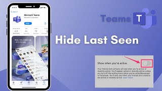 How to Turn Off Last Seen on Microsoft Teams  2021 [upl. by Gothard]