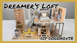 Mayberry Street Miniatures  Dreamers Loft  DIY Dollhouse Timelapse [upl. by Lyall]