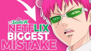 The disastrous life of saiki k Netflix’s biggest mistake [upl. by Ludovico]