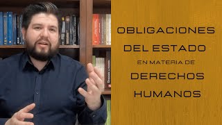 Derechos humanos obligaciones del Estado [upl. by Dinah]