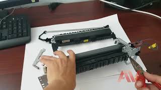 HP laserjet Pro M402dn how to printer fuser unit replace Remove fuser unit HP M402 printer [upl. by Zelikow]