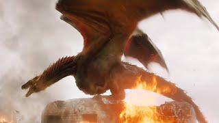 FULL POWER of DROGON all dragon scenes Kings Landing Destruction [upl. by Klump842]