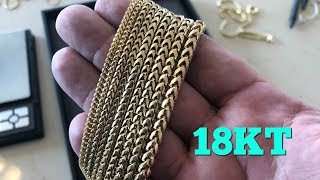 18KT FRANCO CHAINS ARE HERE [upl. by Mihar]