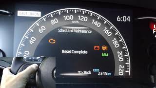 Toyota RAV4 20192025 How To Reset Scheduled Maintenance Indicator [upl. by Anilev]