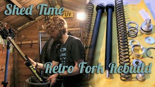 Retro Fork Rebuild  Marzocchi Oil Change [upl. by Akehsay595]