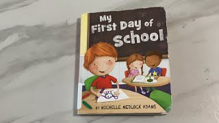 Read Aloud Book  My First Day of School [upl. by Namyaw]