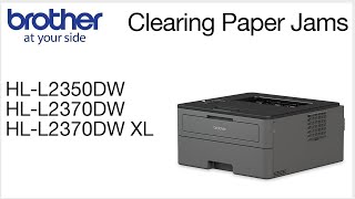 How to clear paper jams like a pro – HL2370DW or HLL2350DW [upl. by Nairrod]