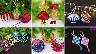 6 DIY Christmas Ornaments Decoration Ideas  Christmas Tree Decorations  Christmas Crafts [upl. by Learsiy]