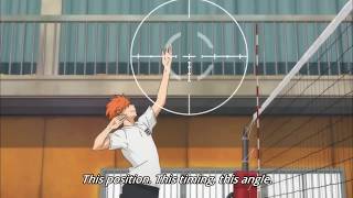 haikyuu hinata first quick attack [upl. by Sorodoeht]