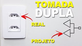 TOMADA DUPLA projeto elétrico na prática [upl. by Batish]