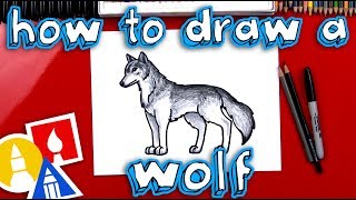 How To Draw A Realistic Wolf [upl. by Pinter]