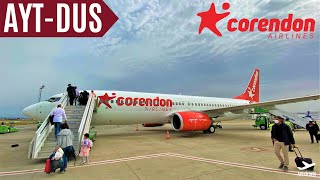 CORENDON AIRLINES  TRIPREPORT  ANTALYA  DÜSSELDORF  21 years OLD BOEING 737800 during COVID 4K [upl. by Lenoj128]