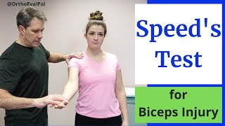 Speeds Test Biceps Tendinitis Test [upl. by Aynwat]