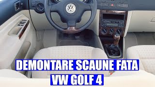 TUTORIAL demontare scaune VW Golf 4 Bora in 4 pasi [upl. by Sidonius742]