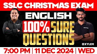 SSLC Christmas Exam English  100 Sure Questions  Xylem SSLC [upl. by Ani40]