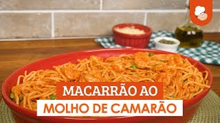 Macarrão ao molho de camarão — Receitas TudoGostoso [upl. by Volkan]