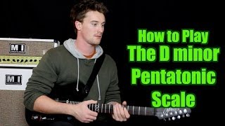 How to play  D minor Pentatonic Scale Guitar Scale [upl. by Dunlavy891]