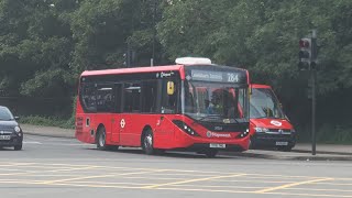 London Buses at Lewisham Station 8K [upl. by Leaj]