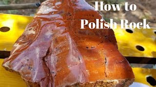 How to Polish Rocks Petrified Wood [upl. by Kroo894]