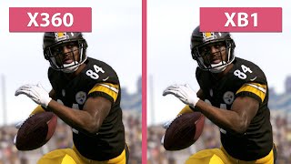 Madden NFL 17 – Xbox 360 vs Xbox One Graphics Comparison [upl. by Rehpotsirhcnhoj485]