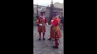 Yeomen  Beefeaters Guarding Tower of London [upl. by Mandell453]