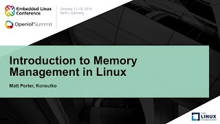 Introduction to Memory Management in Linux [upl. by Bayer]