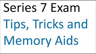 Series 7 Exam Prep Test Taking Tips Tricks amp Memory Aids courtesy of the Series 7 Guru [upl. by Namsaj]