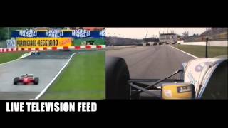 Senna crash  Split screen comparison [upl. by Angelico]