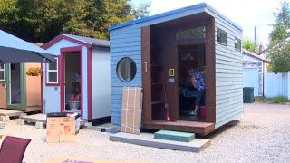 Tiny house village for homeless women to open in Seattle [upl. by Avi238]